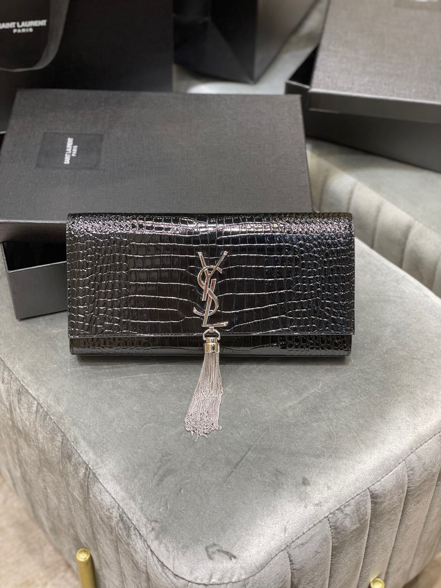 Sa1nt Lau*nt Kate 99 Chain Bag Black For Women‎ 12in/26cm