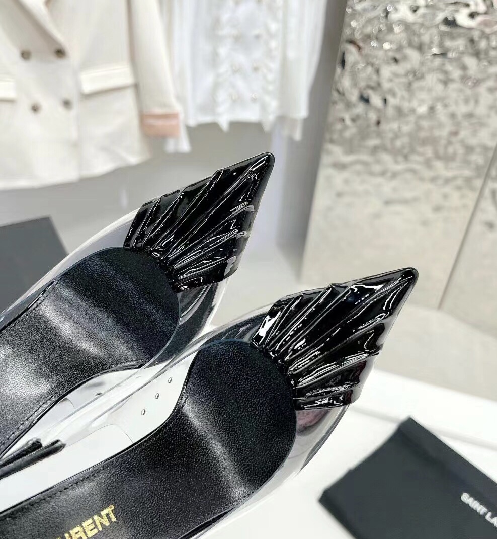 Sa1nt Lau*nt 140mm Pointed-Toe Pumps Black For Women