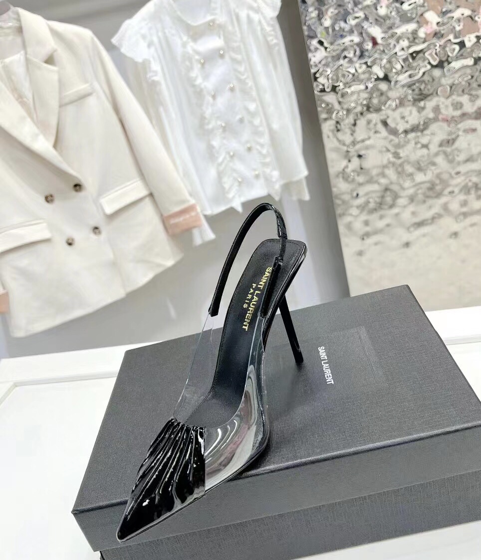 Sa1nt Lau*nt 140mm Pointed-Toe Pumps Black For Women