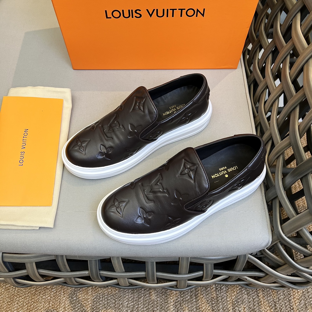L0vis Vvtt0n Beverly Hills Slip On Brown For Men