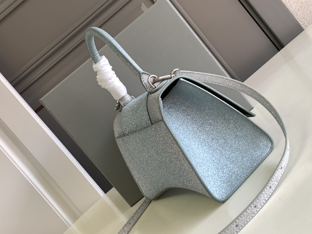 Ba1en*iaga Hourglass Small Handbag In Pink/Blue For Women 9in/23 cm