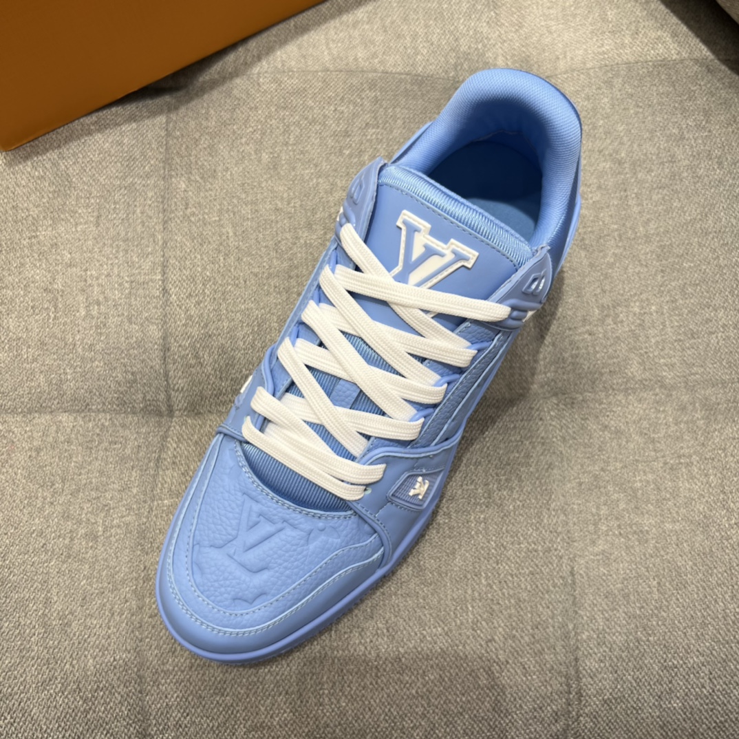 L0vis Vvtt0n LV Trainer Sneaker Blue For Men 1AARFU