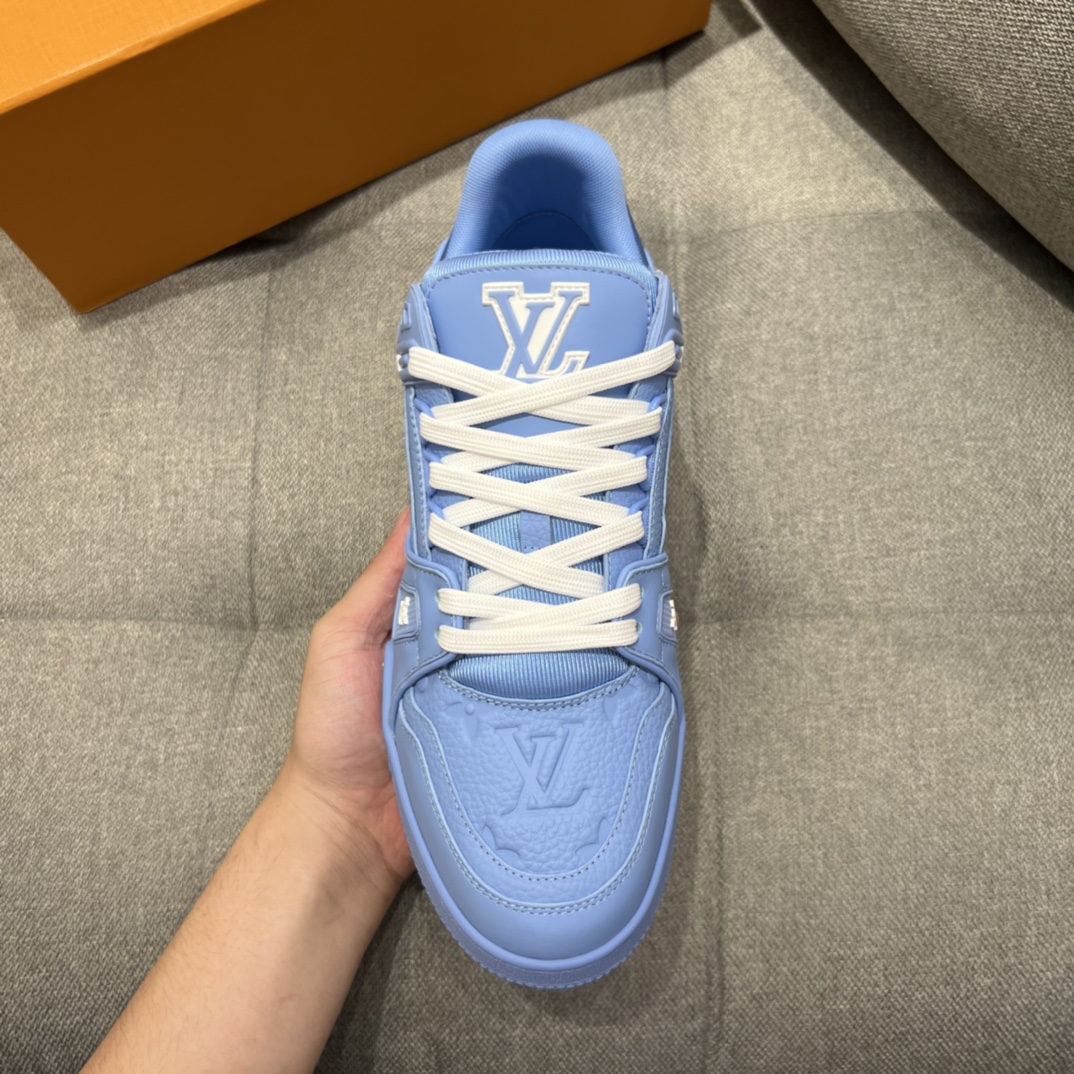 L0vis Vvtt0n LV Trainer Sneaker Blue For Men 1AARFU