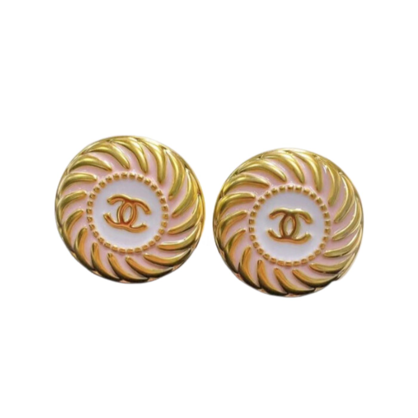 Ch**el Alphabet Earrings Gold For Women
