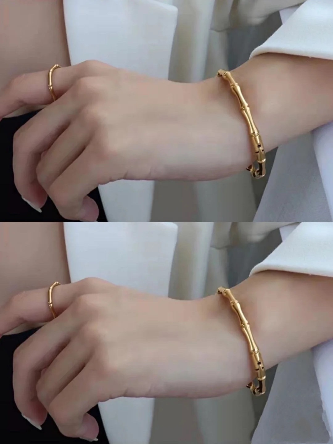 Gvc*1 Bamboo Bracelet Gold For Women