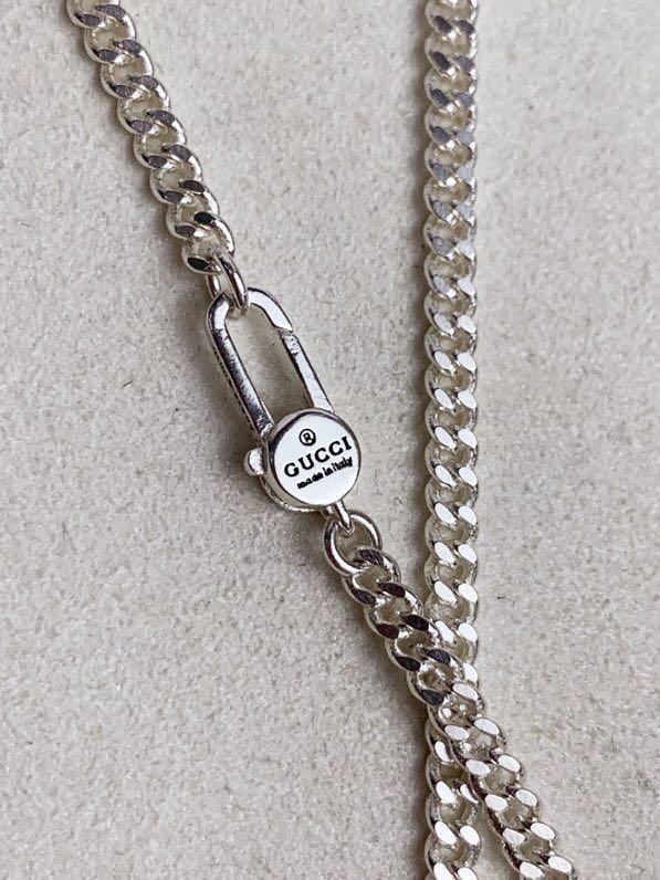 Gvc*1 Black Bell Necklace Silver Tone For Women