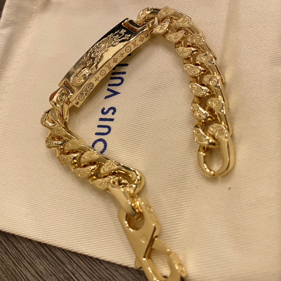 L0vis Vvtt0n Chain Bracelet Gold
