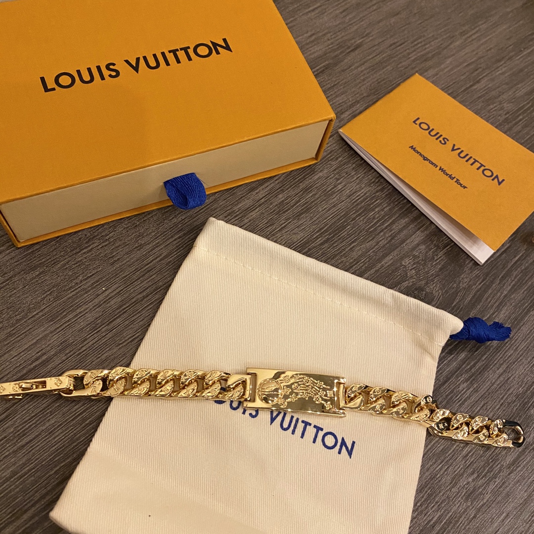 L0vis Vvtt0n Chain Bracelet Gold