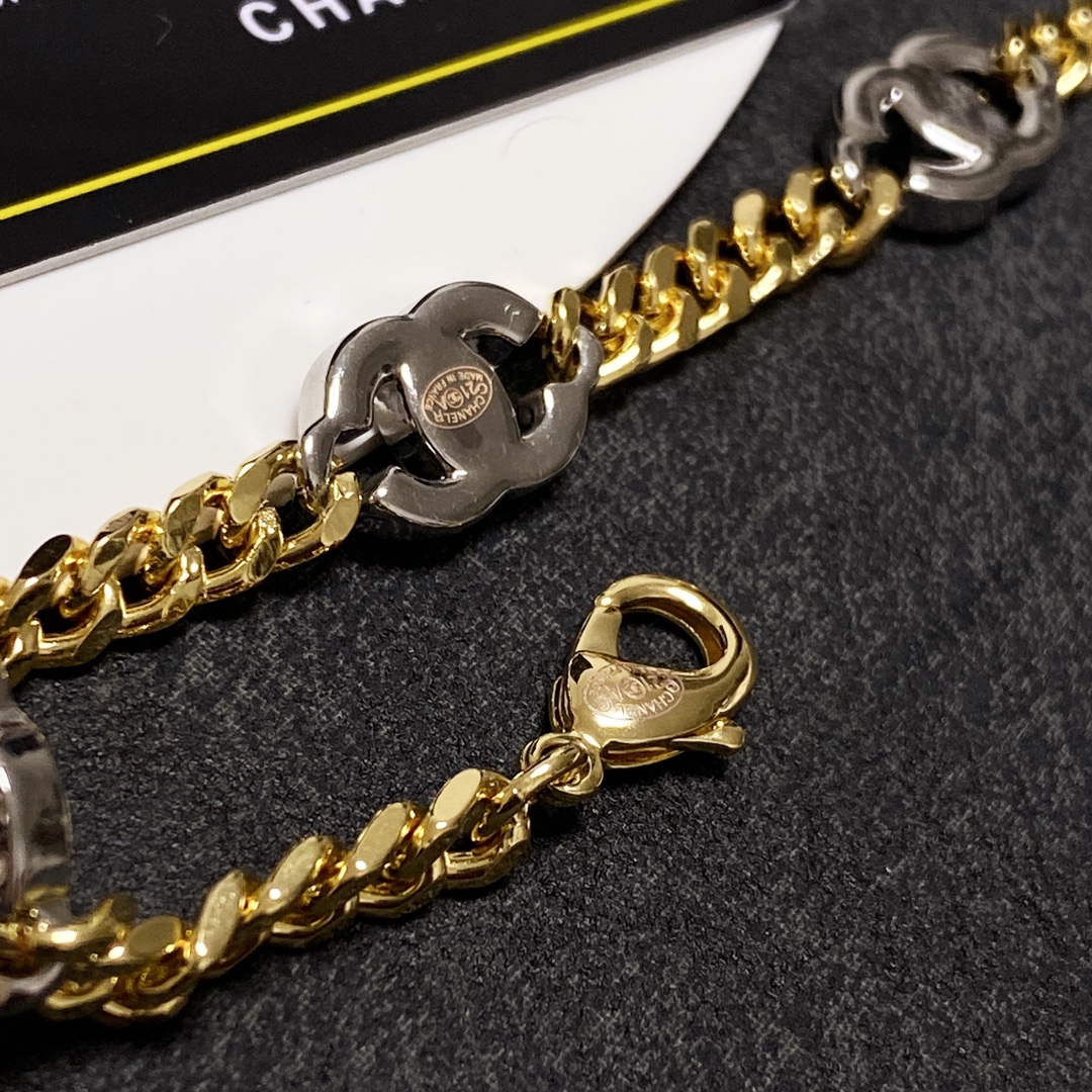 Ch**el Double C Bracelet Gold For Women