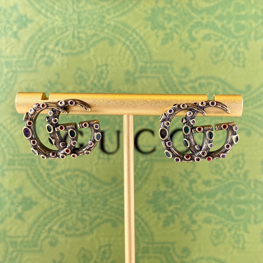 Gvc*1 Double G Earrings Gold For Women