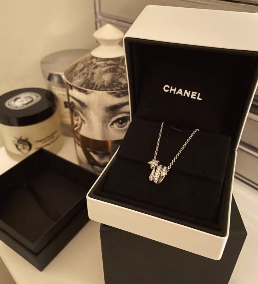 Ch**el Étoile Filante Necklace Silver Tone For Women J10813, 3599591465369