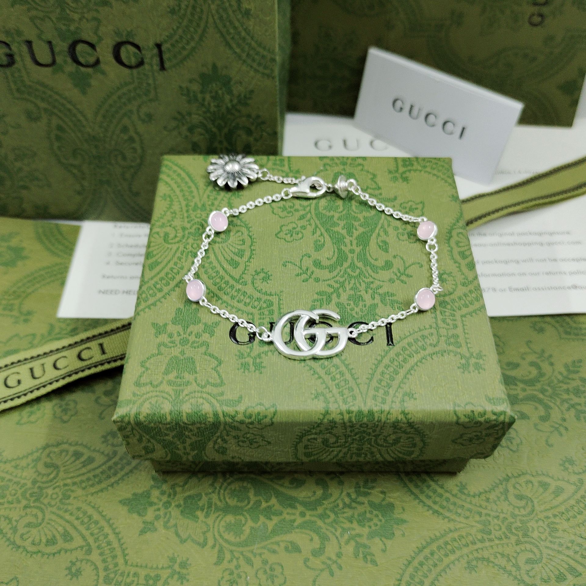 Gvc*1 Logo Bracelet Silver For Women