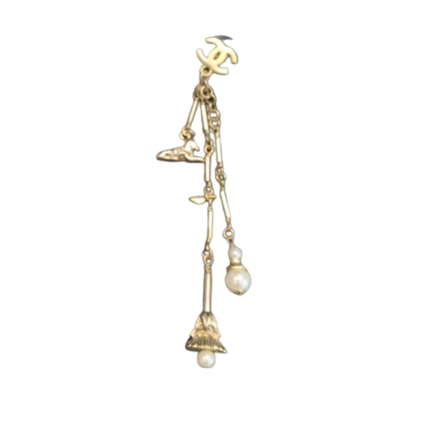 Long Tassel Earrings Gold For Women