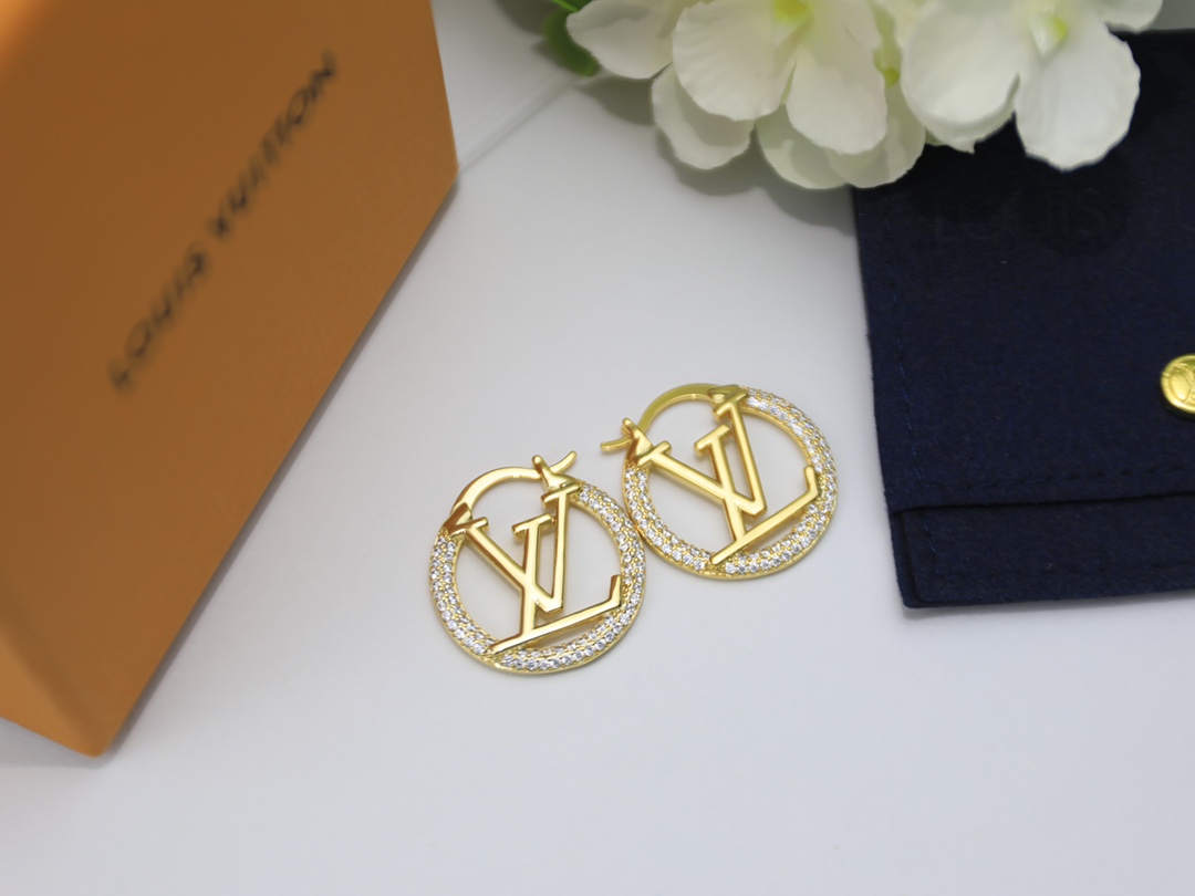 L0vis Vvtt0n L0vise By Night Earrings Gold Tone For Women