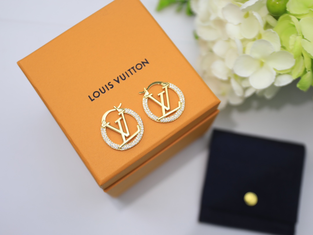 L0vis Vvtt0n L0vise By Night Earrings Gold Tone For Women