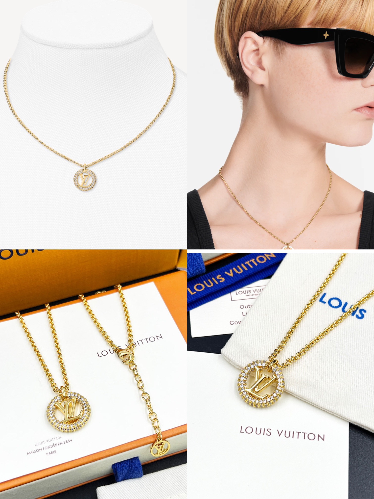 L0vis Vvtt0n L0vise By Night Necklace Gold For Women