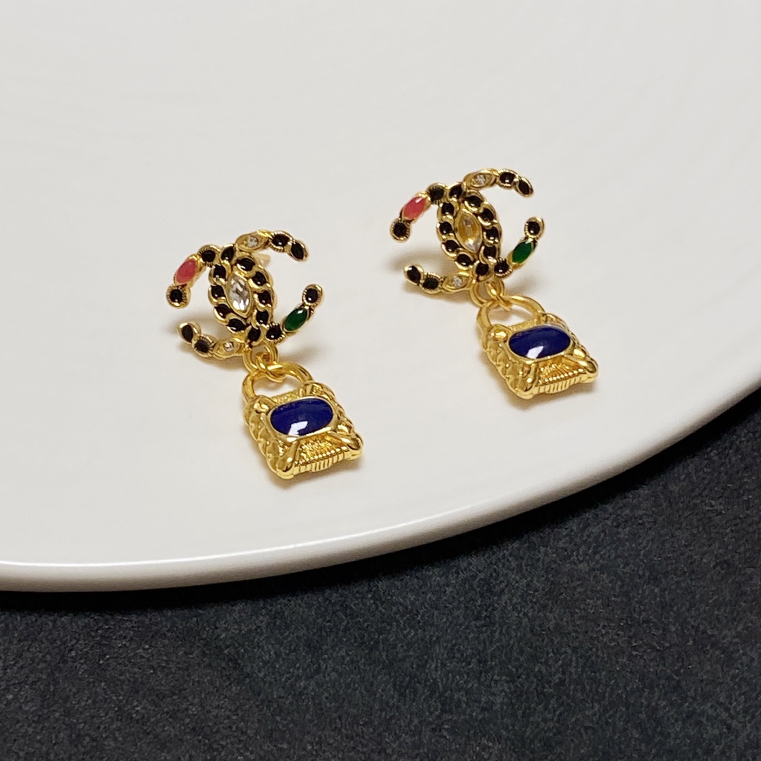 Mesh Earrings Gold For Women
