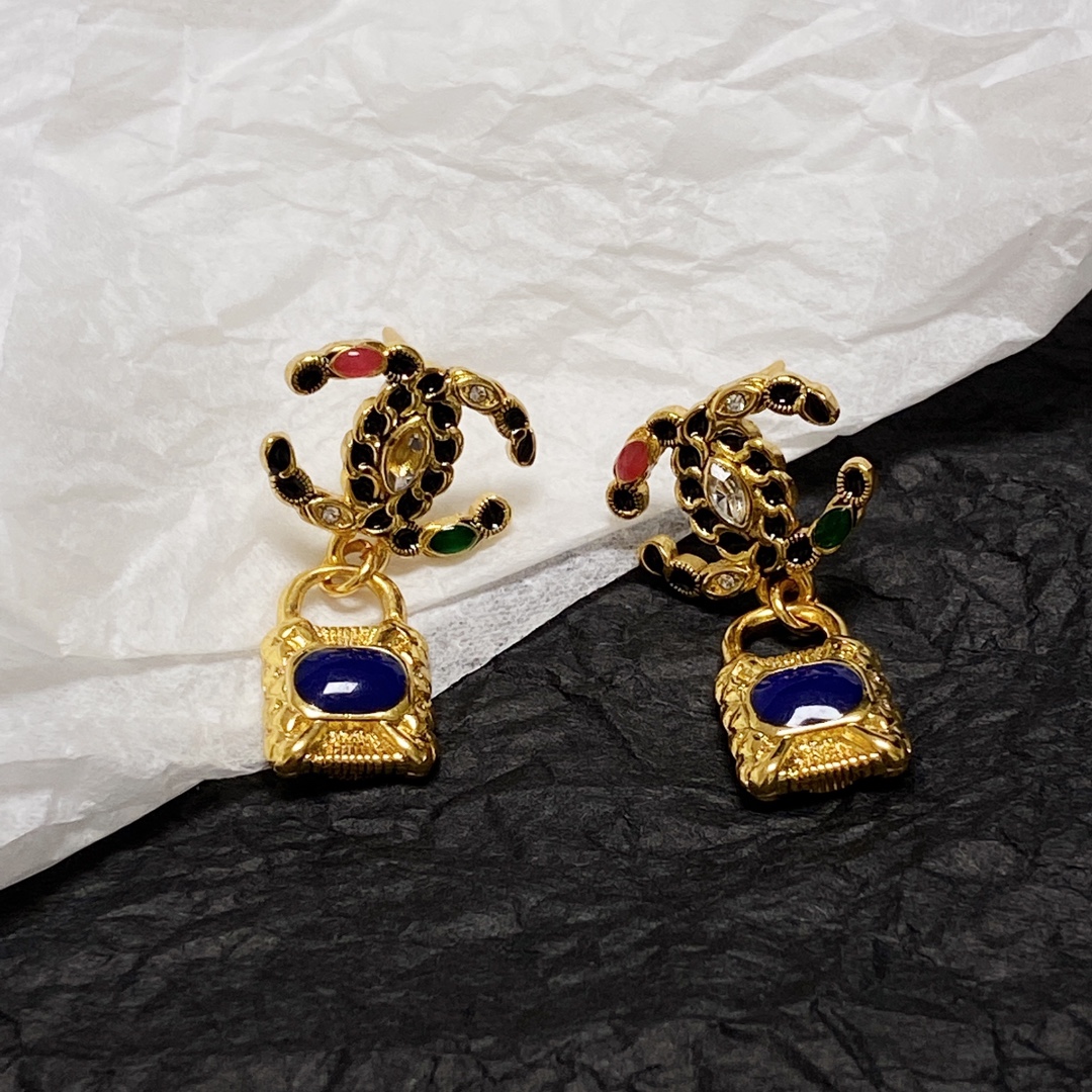 Mesh Earrings Gold For Women