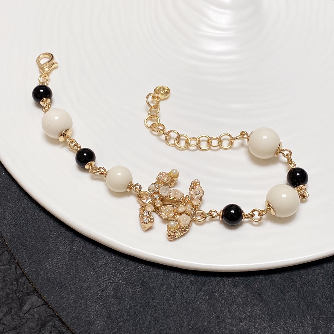 Ch**el Pearl Bracelet Gold For Women