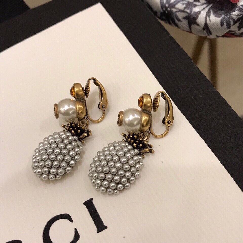 Gvc*1 Pineapple Earrings Gold For Women