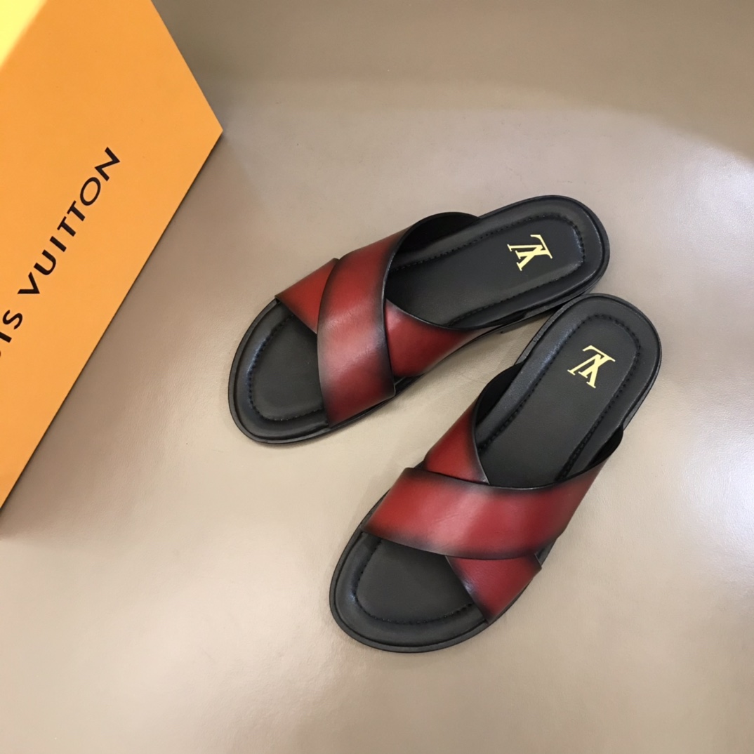 L0vis Vvtt0n LV Oasis Mule Red For Men
