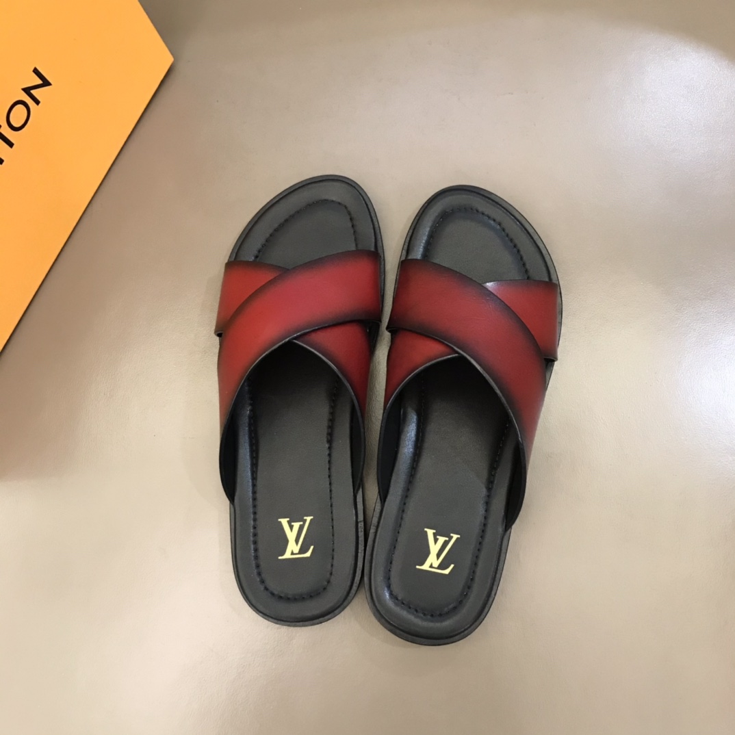 L0vis Vvtt0n LV Oasis Mule Red For Men