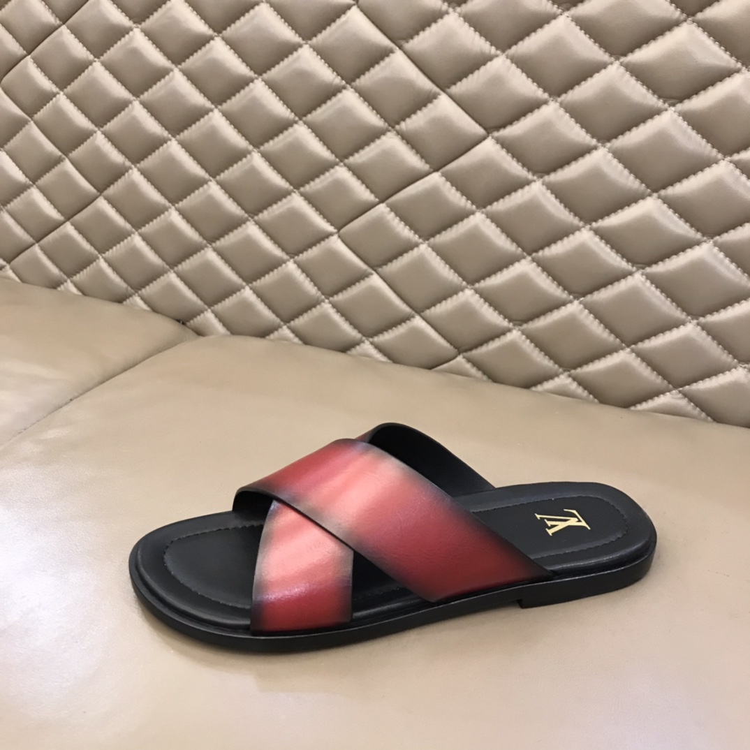 L0vis Vvtt0n LV Oasis Mule Red For Men