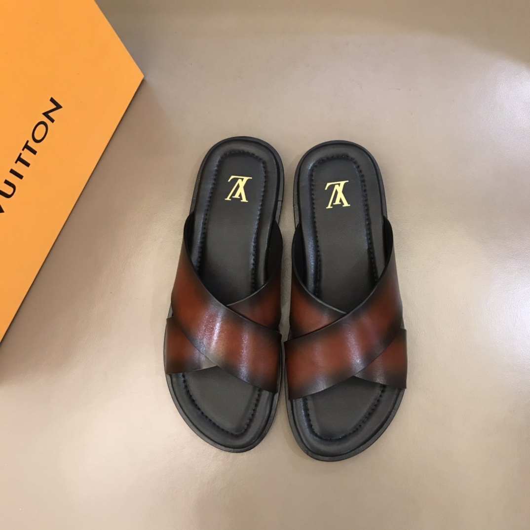 L0vis Vvtt0n LV Oasis Mule Brown For Men