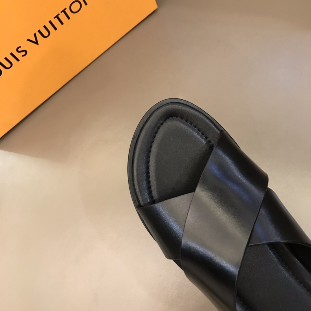 L0vis Vvtt0n LV Oasis Mule Black For Men