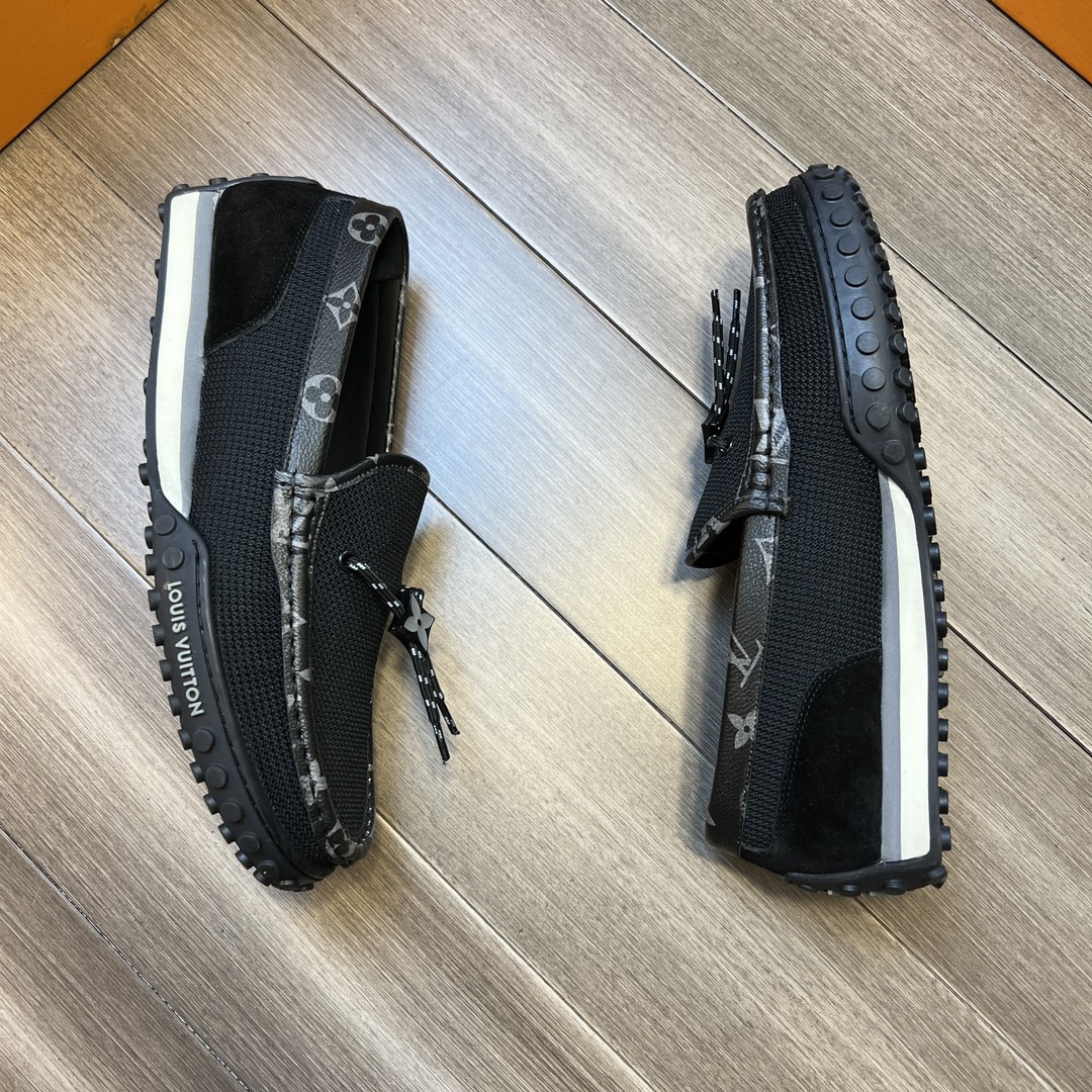 L0vis Vvtt0n LV Racer Moccasin Black For Men 1A9ZH6