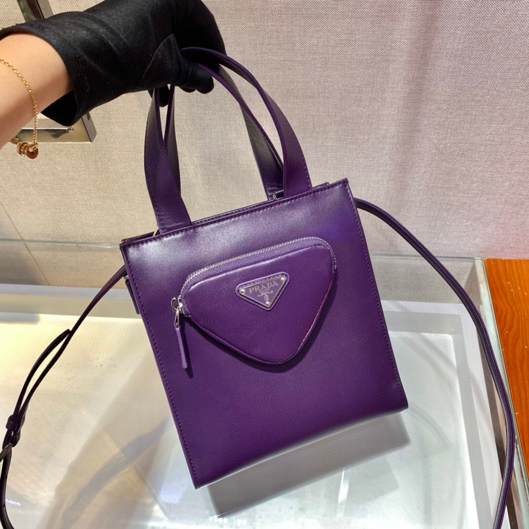 Pra*a Shoulder Bag In Purple For Women 8.6in/ 22cm