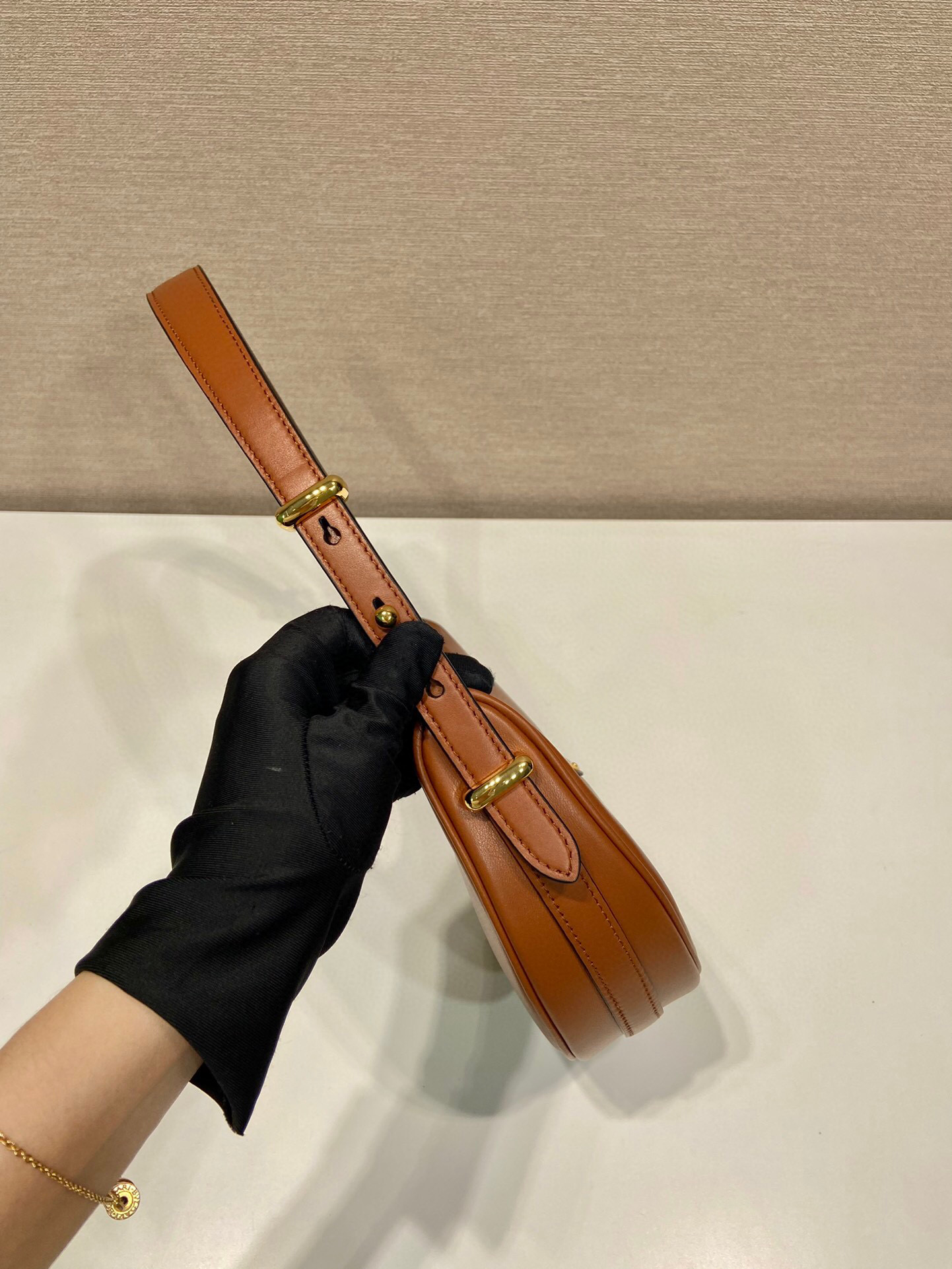 Pra*a Shoulder Bag In Brown For Women 8.8in/ 22.5cm 1BC194_ASK_F0XUG_V_HOO