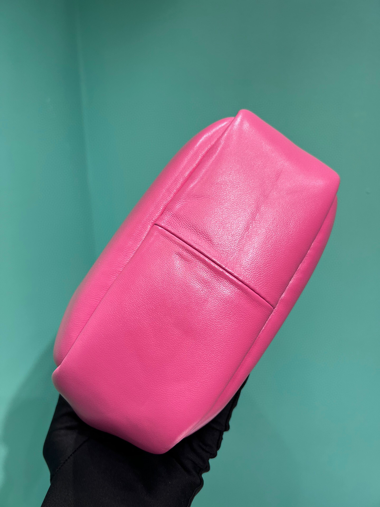 Pra*a Small Padded Pra*a Soft Nappa Bag In Pink For Women 7.1 in/ 18 cm