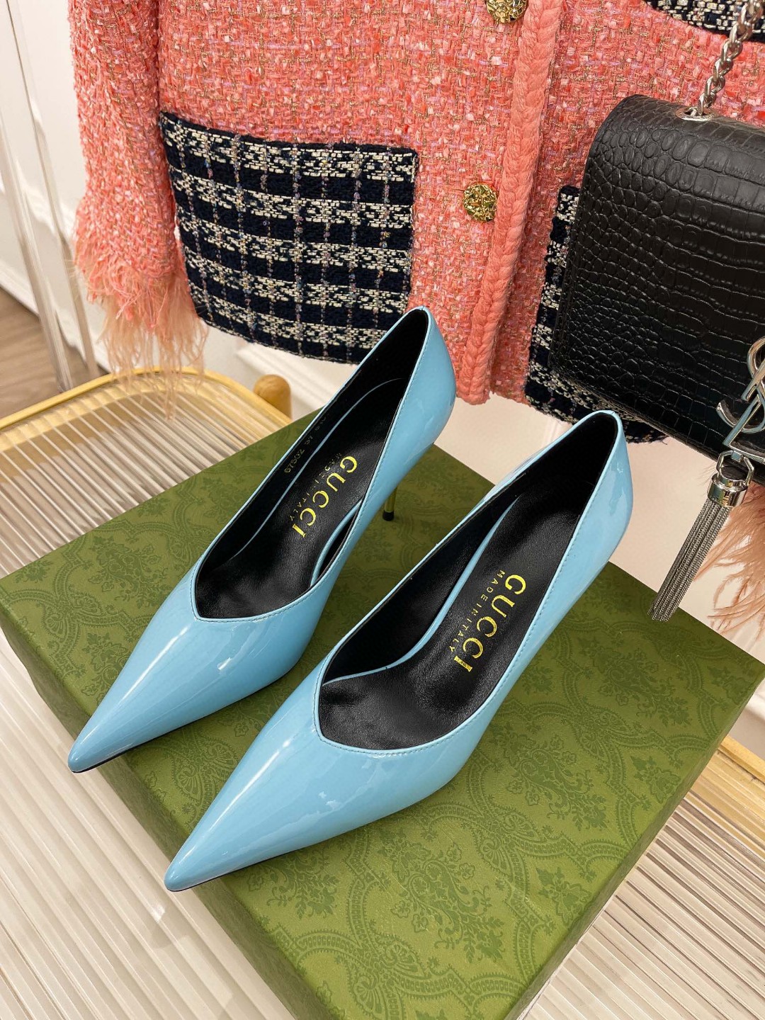 Gvc*1 High-Heel Pump Light Blue For Women