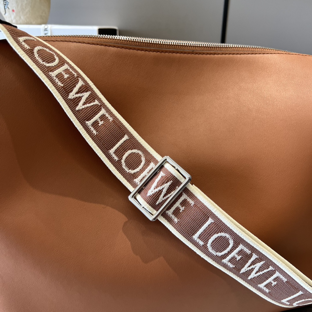 L0ew* Cubi Crossbody Bag Black/Navy Blue/Brown For Women 8.3in / 21cm
