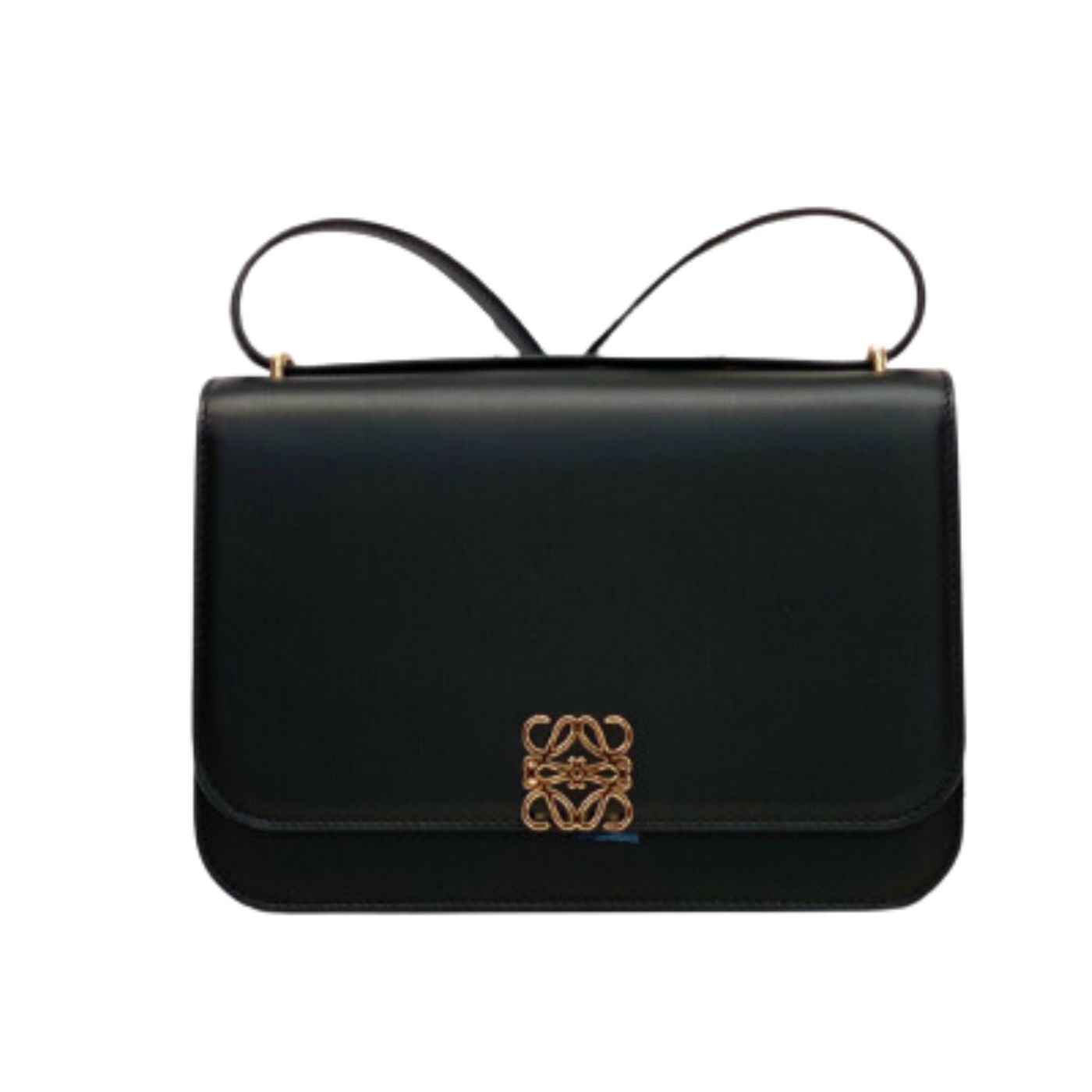 L0ew* Goya Bag Black/White/Brown For Women 8.9in / 22.5cm A896N01X03