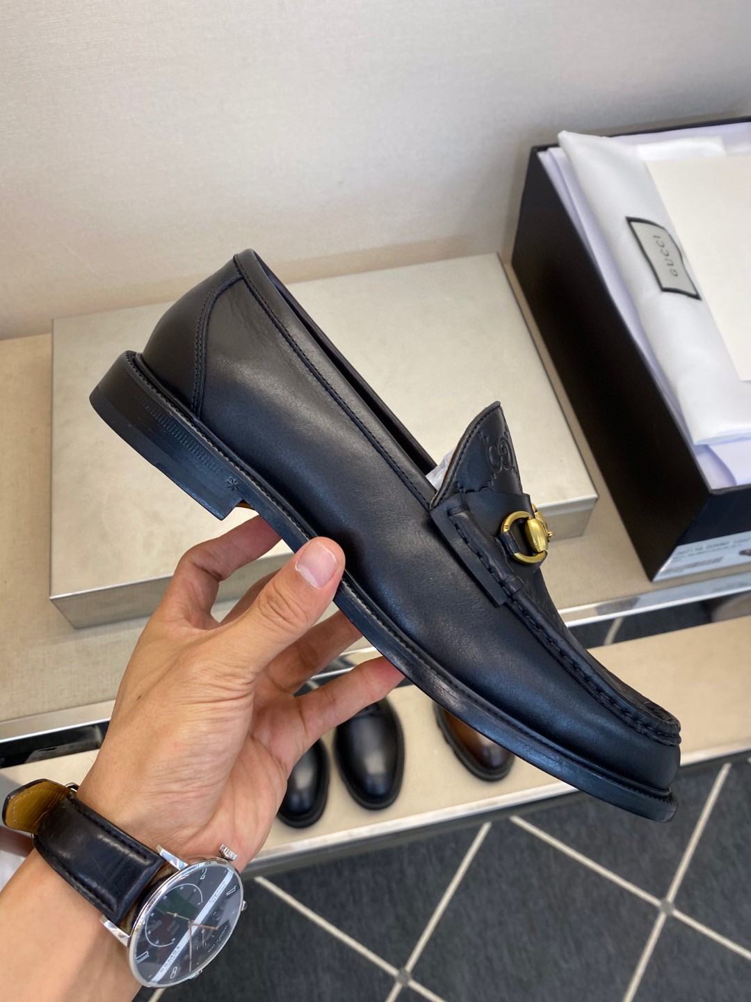 Gvc*1 1953 Horsebit Loafer Black For Men