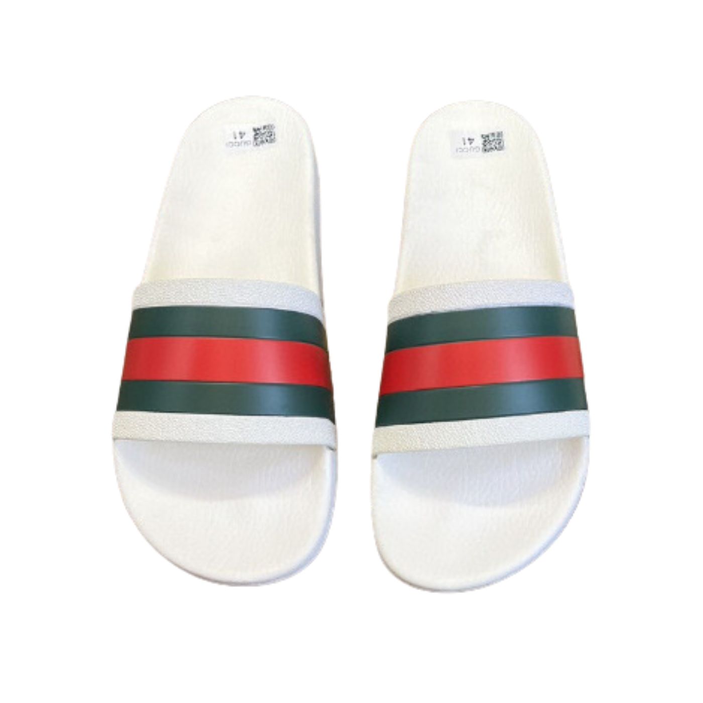 Gvc*1 Web Rubber Slide Sandal White For Men 429469 GIB10 9079