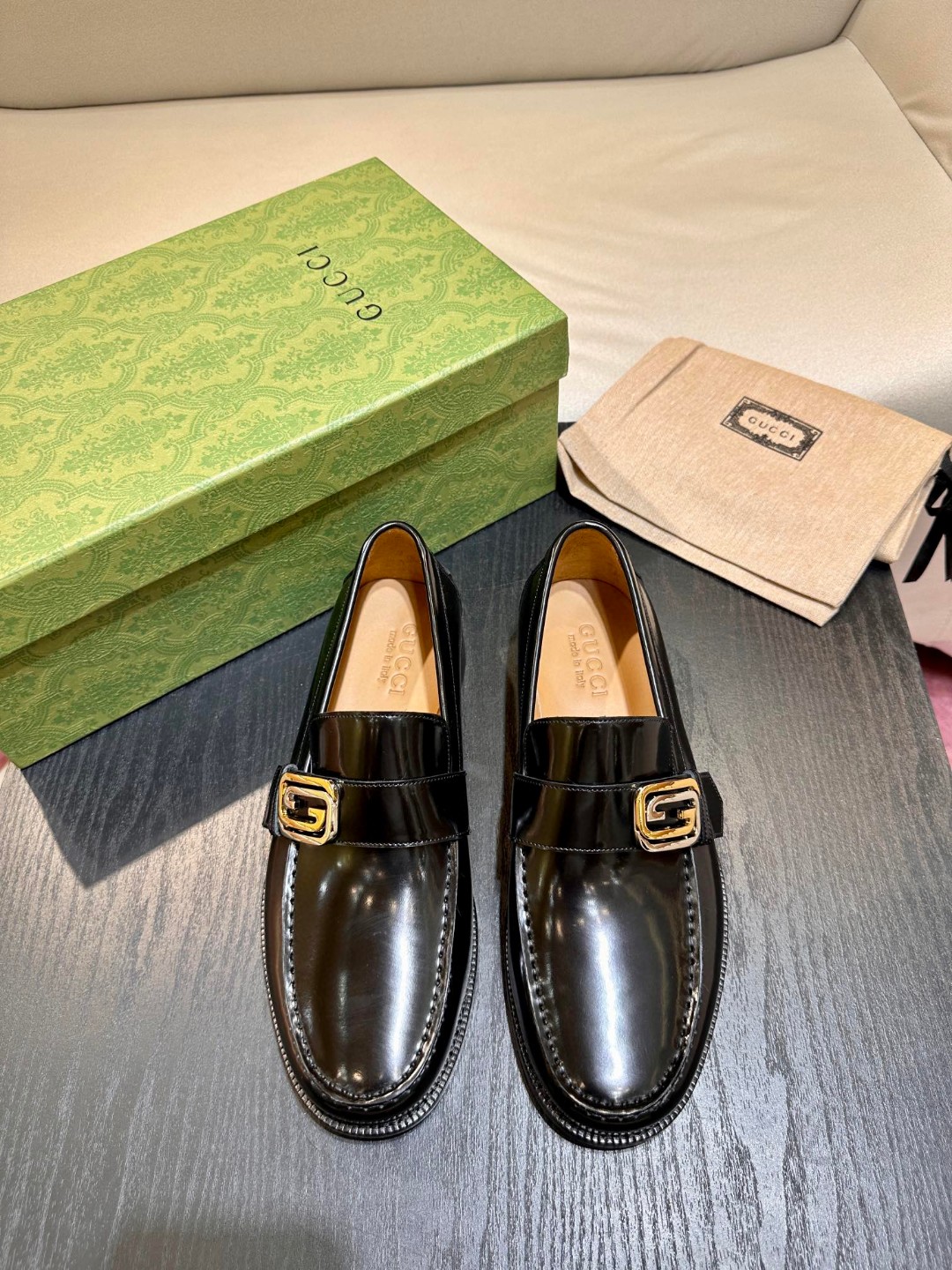 Gvc*1 Interlocking G Loafer Black For Men