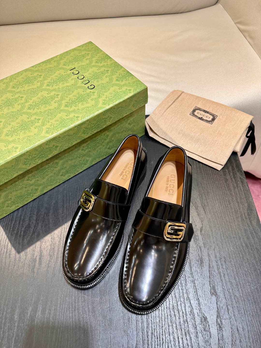 Gvc*1 Interlocking G Loafer Black For Men