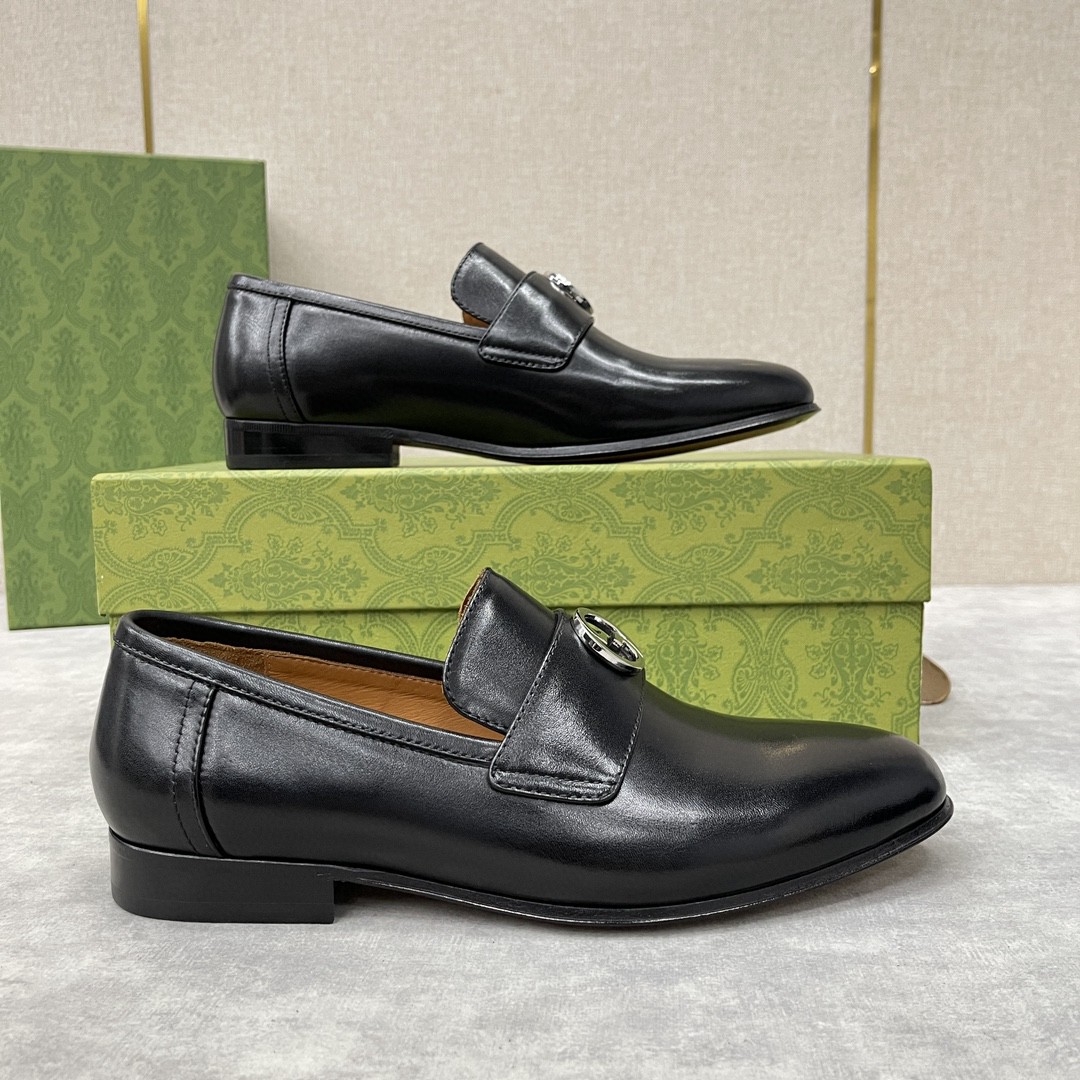 Gvc*1 Interlocking G Loafer Black For Men 730134 06F00 1000