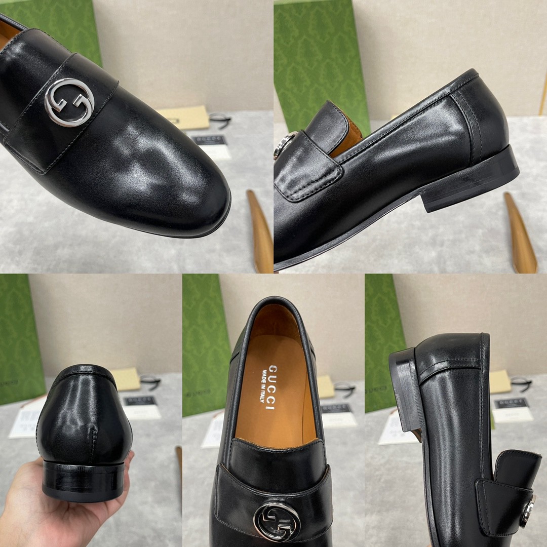 Gvc*1 Interlocking G Loafer Black For Men 730134 06F00 1000