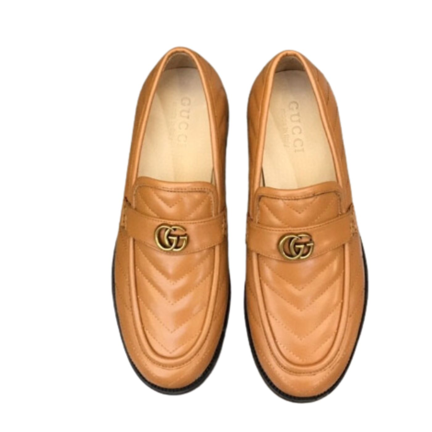 Gvc*1 Loafer With Interlocking G Light Brown For Men