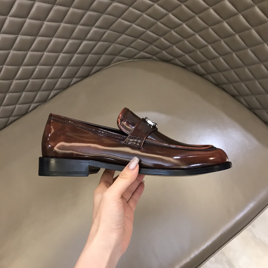 Gvc*1 Loafer With Interlocking G Dark Brown For Men