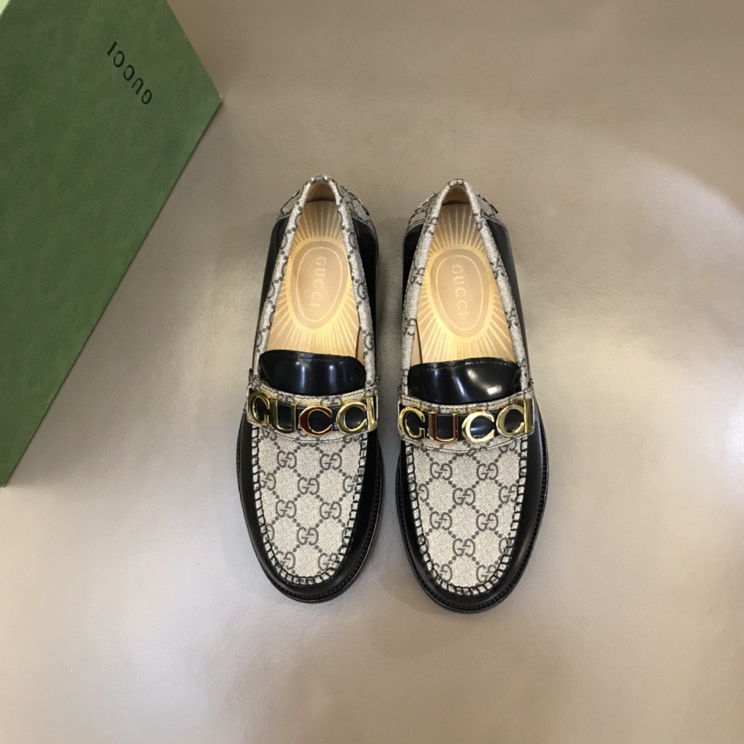 Gvc*1 Loafer With Logo Gvc*1 Black/Beige For Men