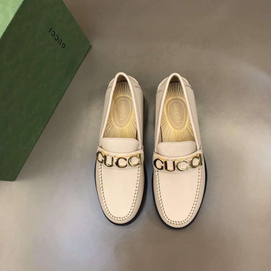Loafer With Logo Gvc*1 Beige For Men