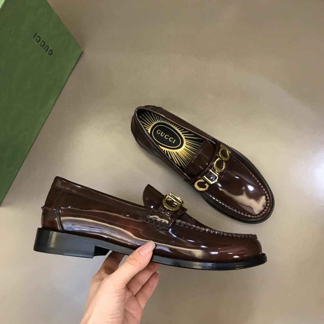 Loafer With Logo Gvc*1 Dark Brown For Men