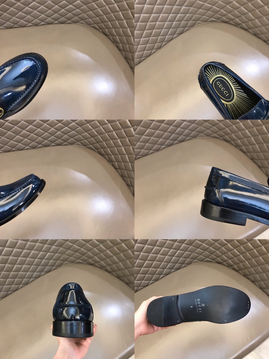 Loafer With Logo Gvc*1 Navy Blue For Men