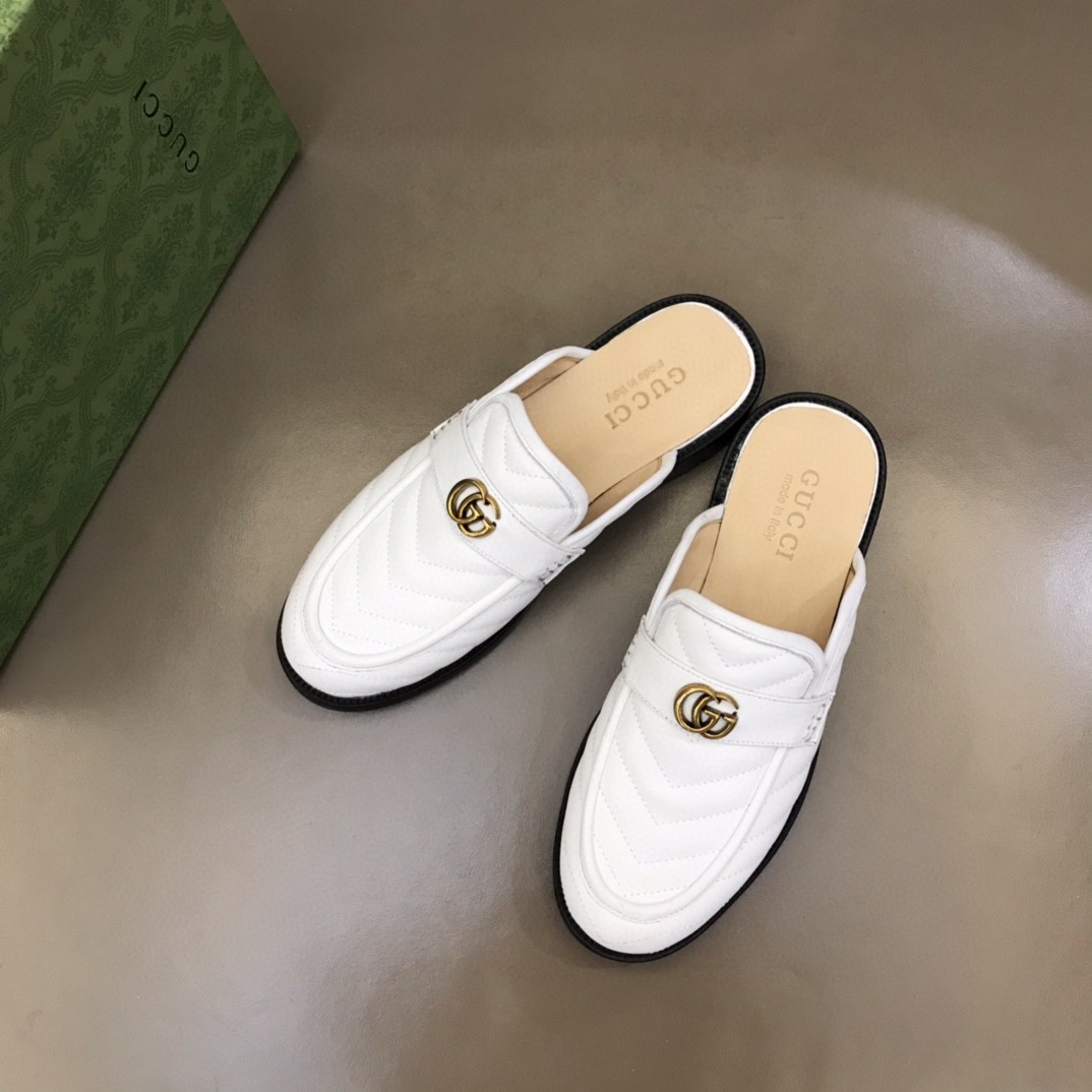 Gvc*1 Slipper With Interlocking G White For Men