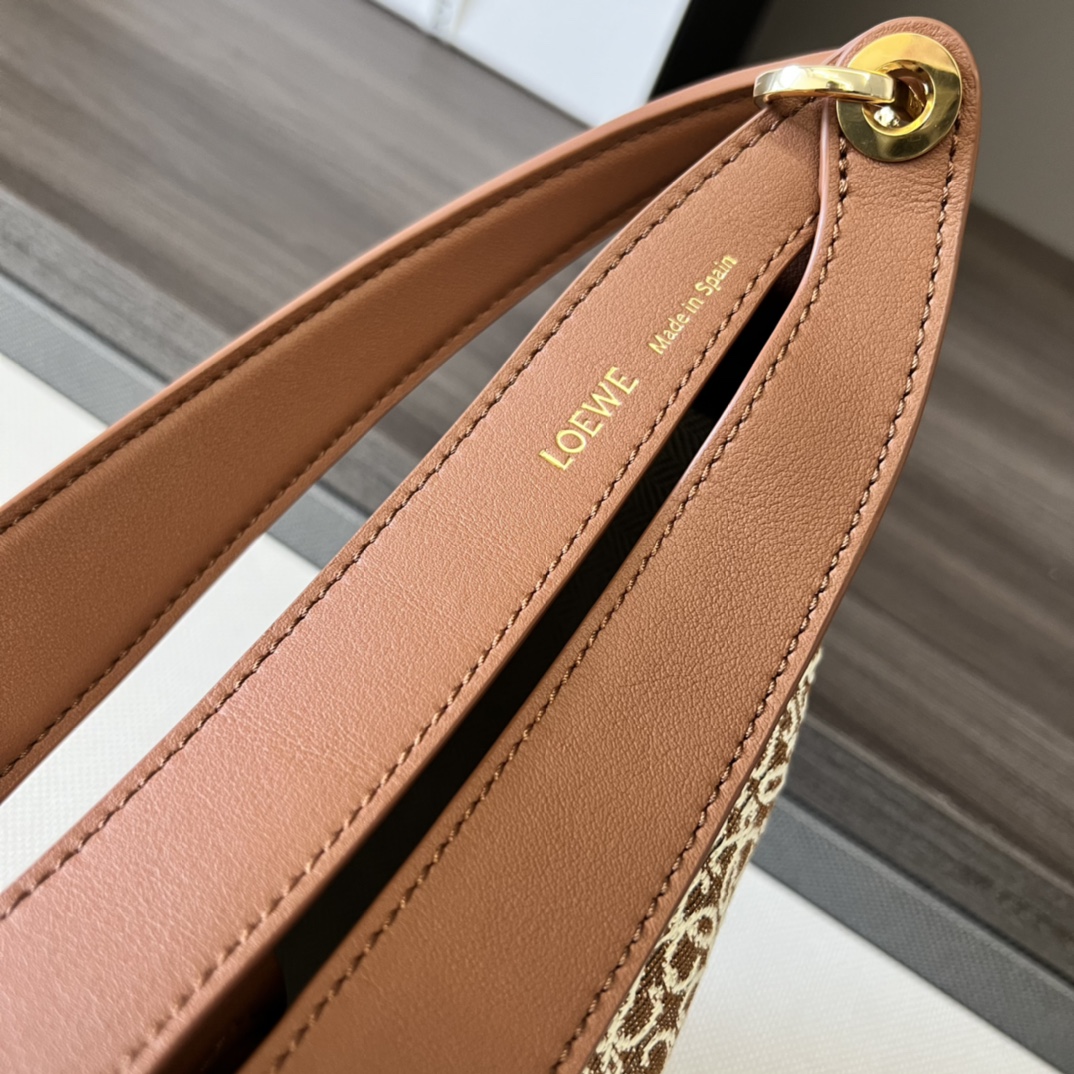L0ew* Small Luna Bag Black/Brown/Light Brown For Women 12in / 30.5cm A923PM1X02